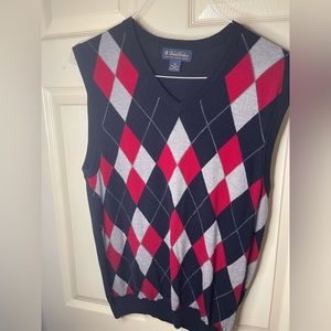 Vintage Brooks Brothers Sweater Vest Size Medium Argyle pattern